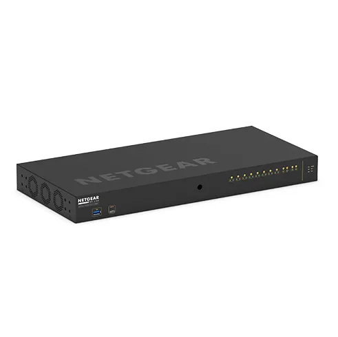 NETGEAR AV Line M4250-10G2F-PoE+ - Kytkin - L3 - Hallinnoitu - 10 x 10/100/1000 (8 PoE+) + 2 x Gigabit SFP - sivusta sivuun ilmavirtaus - räkkiin asennettava -