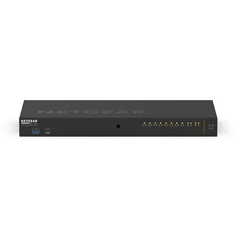 NETGEAR AV Line M4250-10G2F-PoE+ - Kytkin - L3 - Hallinnoitu - 10 x 10/100/1000 (8 PoE+) + 2 x Gigabit SFP - sivusta sivuun ilmavirtaus - r&auml;kkiin asennettava -