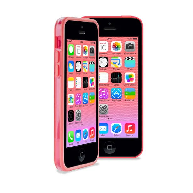 Bumper Cover Apple iPhone 5C Transparent/Pink