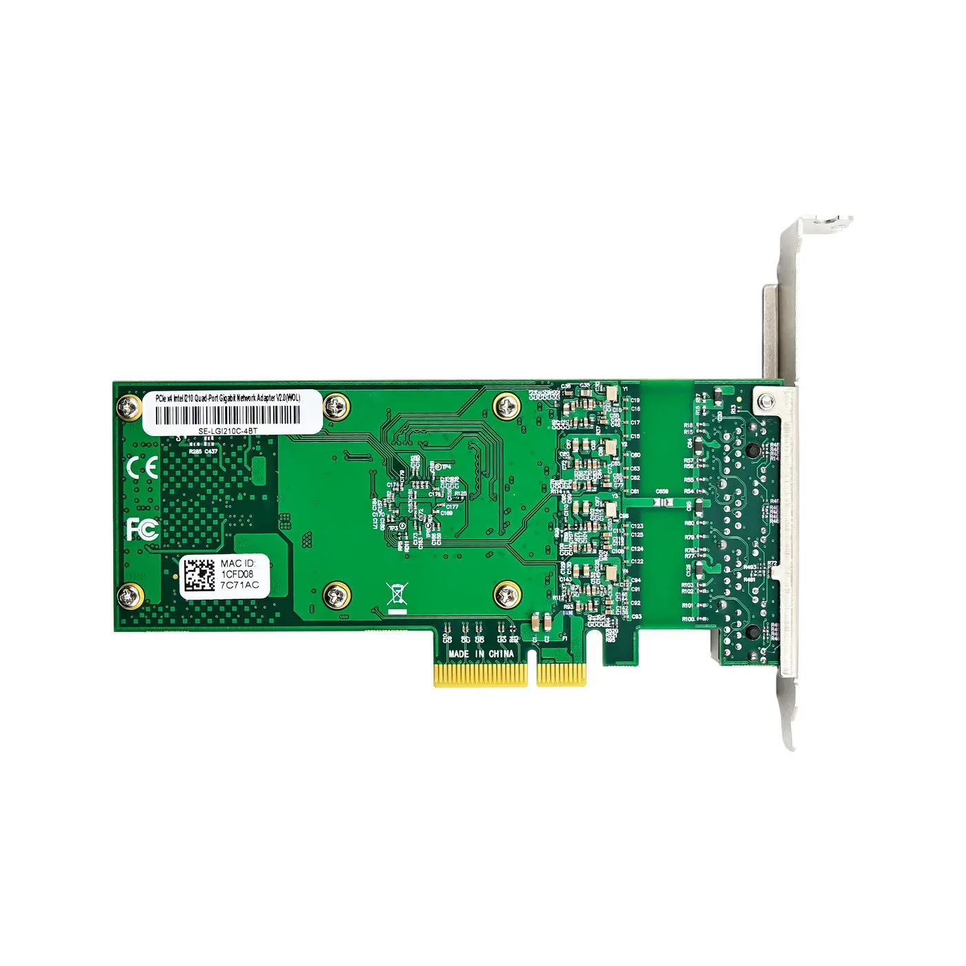 MICROCONNECT MC-PCIEX4-I210-T4-Q - Network Interface Card