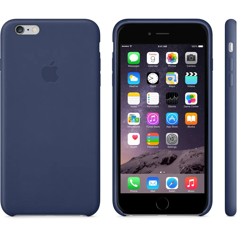 Apple iPhone 6 Plus/6s Plus - Leather Case, Blue