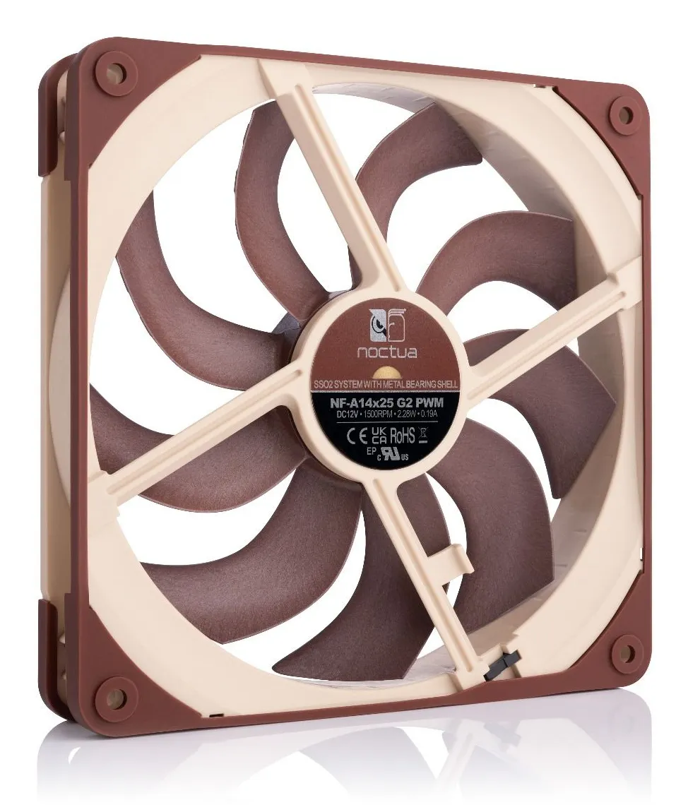 Noctua NF-A14x25 G2 PWM Premium 140mm - chassi fläkt
