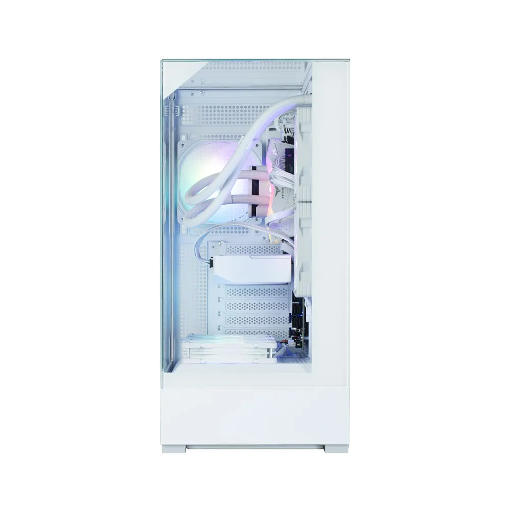 Zalman P40 Prism Midi-Tower Case with window, with RGB lighting, White