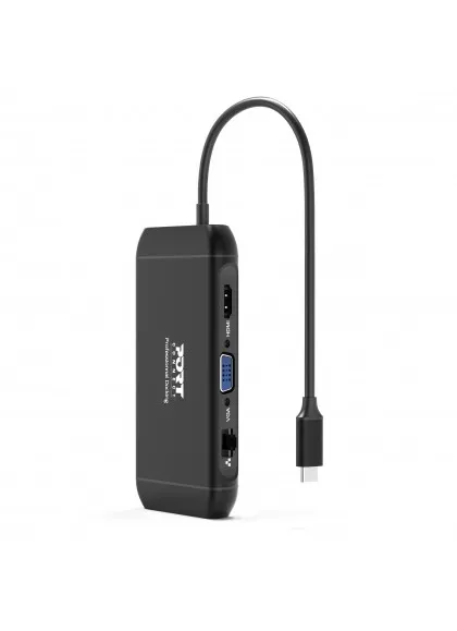 Port Designs USB-C Dual Screen Travel Docking Station 1 x 4K, 100W PD