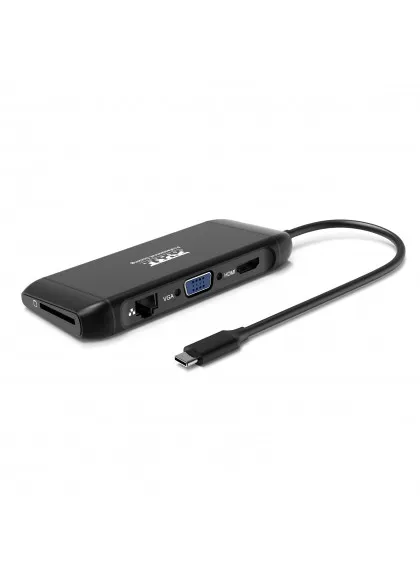 Port Designs USB-C Dual Screen Travel Docking Station 1 x 4K, 100W PD