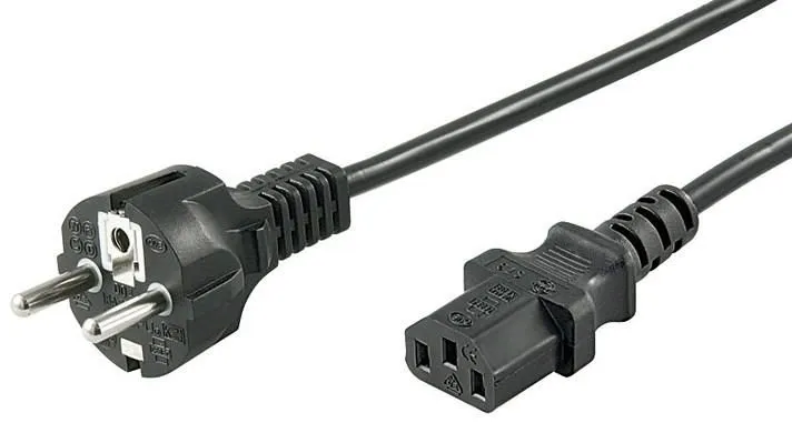 MicroConnect PE020450 - str&ouml;mkabel, 5 m, svart