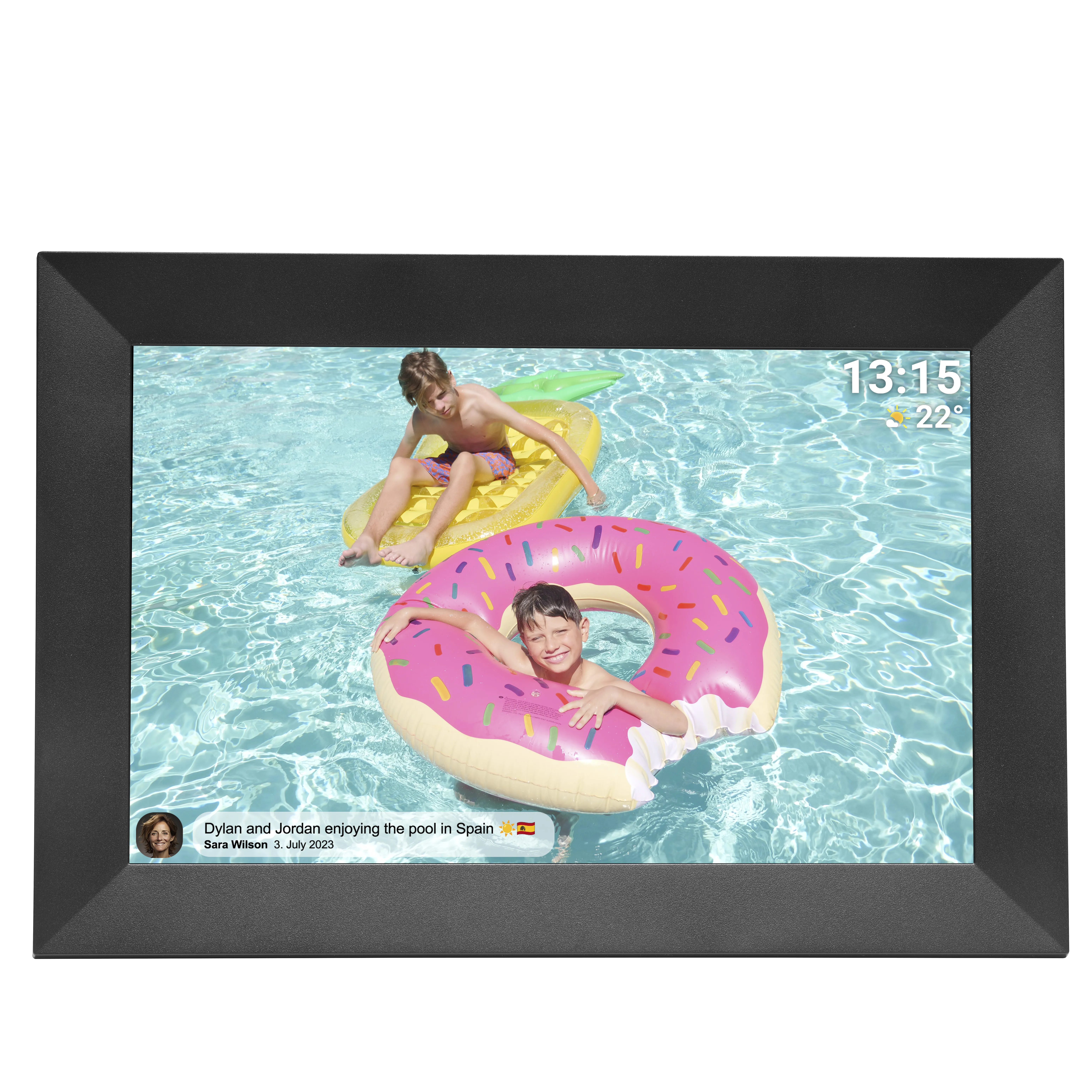 Denver Social PhotoFrame 10,1&quot; IPS Black