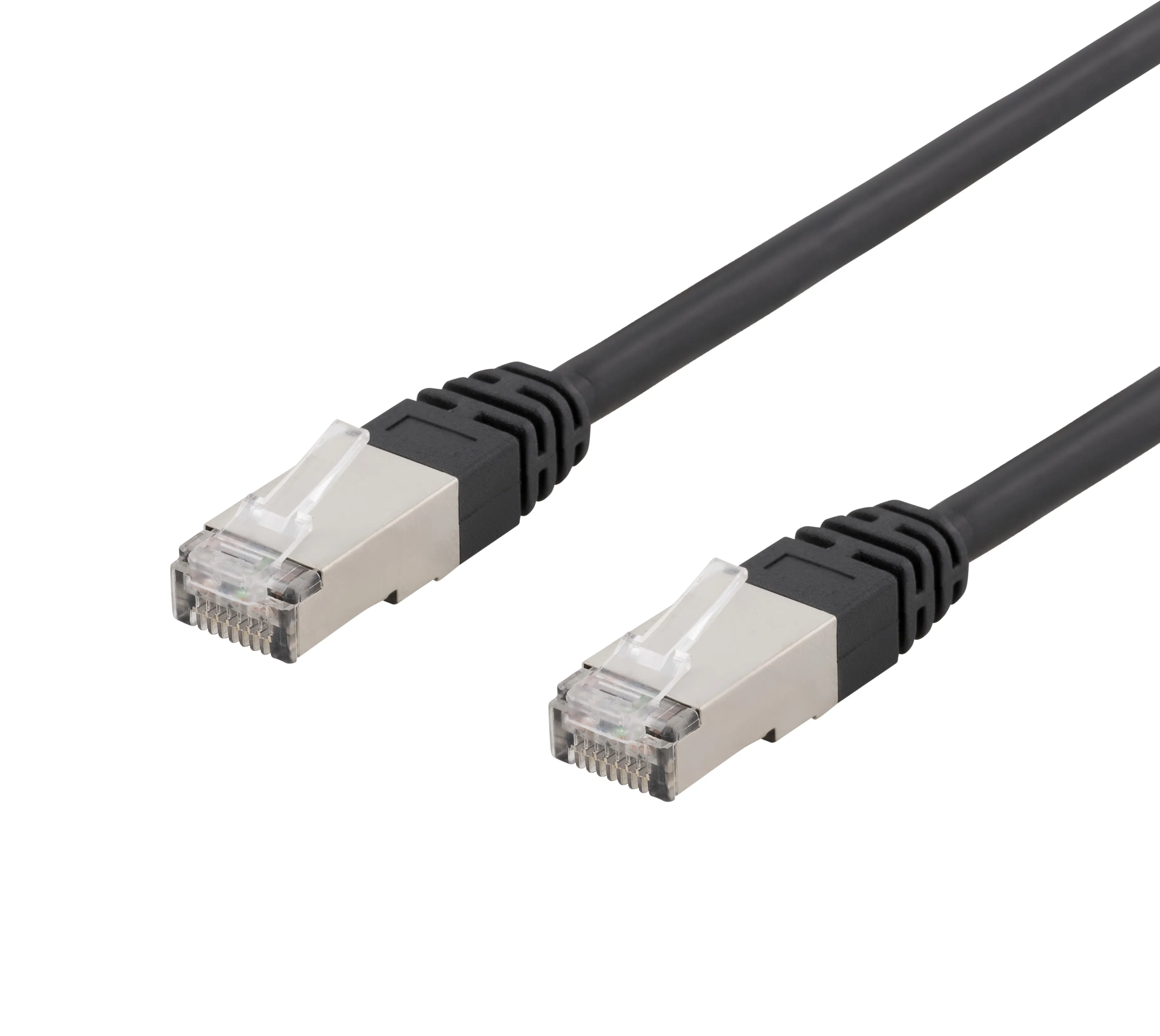 Deltaco Cat6 S/FTP RJ45 1m Network Cable, Black