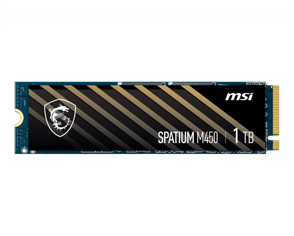 MSI SPATIUM M450 PCIe 4.0 NVMe M.2 1TB 1 TB, PCIe 4.0, M.2 - SSD