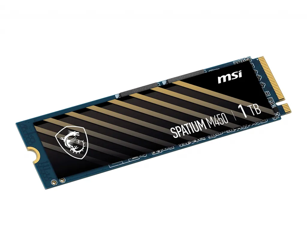 MSI SPATIUM M450 PCIe 4.0 NVMe M.2 1TB 1 TB, PCIe 4.0, M.2 - SSD