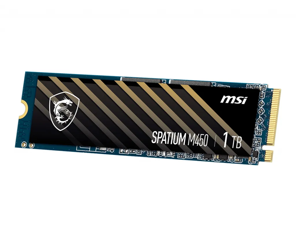MSI SPATIUM M450 PCIe 4.0 NVMe M.2 1TB 1 TB, PCIe 4.0, M.2 - SSD