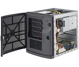 Supermicro SuperServer 5028D-TN4T - Palvelin - MT - 1 x Xeon D-1541 / 2.1 GHz - RAM 0 MB - SATA - pikavaihto 3.5" - ei kiintolevyä - AST2400 - GigE, 10 GigE - e