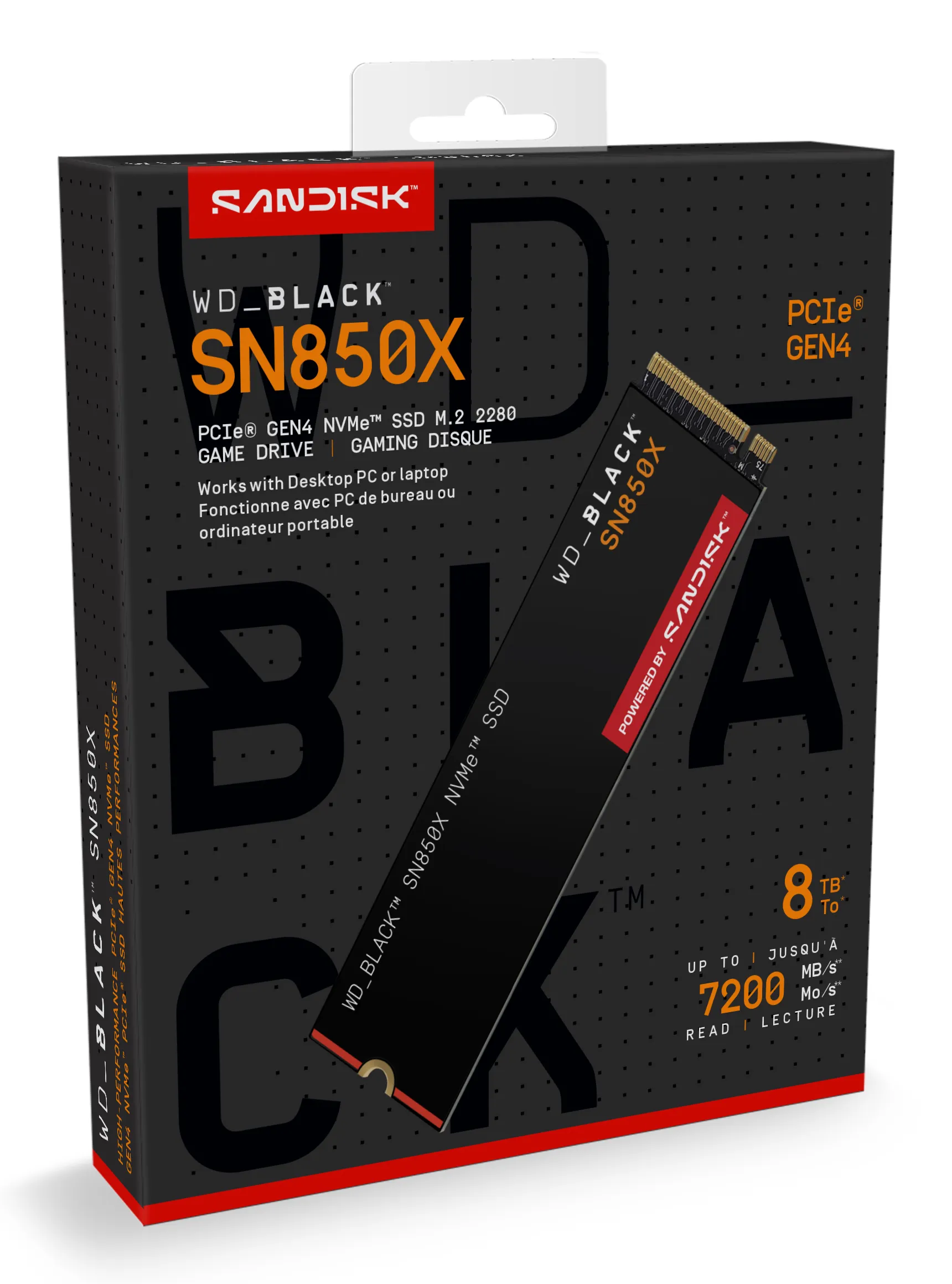 WD_BLACK SN850X 8 Tt M.2 PCIe 4.0 NVMe -SSD-levy