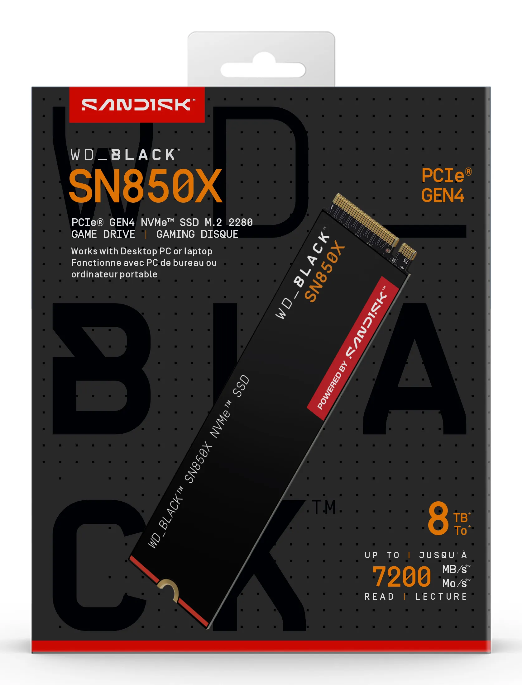 WD_BLACK SN850X 8 Tt M.2 PCIe 4.0 NVMe -SSD-levy