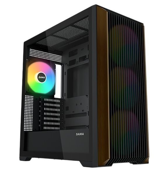 SAMA Z60 midi-tower chassi, svart