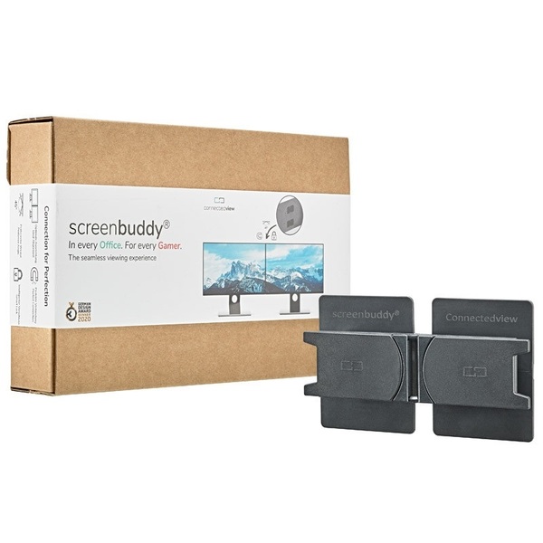 Connectedview Screenbuddy Set - n&auml;yt&ouml;n kiinnikkeet, musta