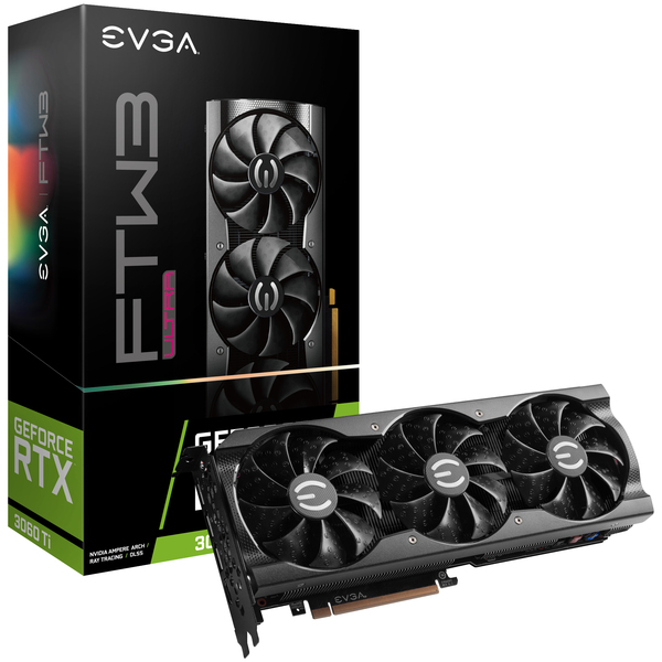 EVGA GeForce RTX 3060 Ti FTW3 Ultra (LHR) 8 GB - Grafikkort