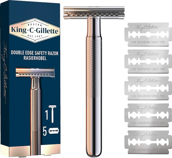 Gillette King C. Double Edge - reservblad, 5 stycken