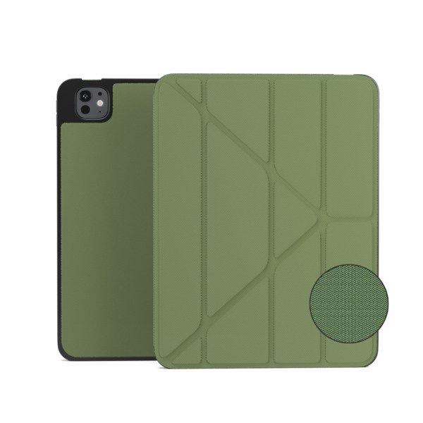 Epico SolidWoven Flip Case | iPad Pro 11" (3.-6. gen)/Air 10,9" (A14-M1)/Air 11" (M2-M4) | Green | Integrated Stand  &amp;  Apple Pencil Storage