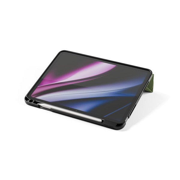 Epico SolidWoven Flip Case | iPad Pro 11" (3.-6. gen)/Air 10,9" (A14-M1)/Air 11" (M2-M4) | Green | Integrated Stand  &amp;  Apple Pencil Storage