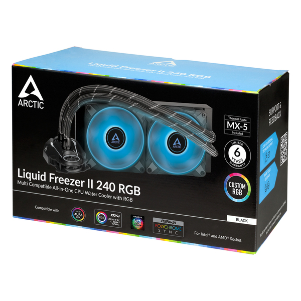 Arctic Liquid Freezer II 240 RGB Black - AiO CPU vattenkylare
