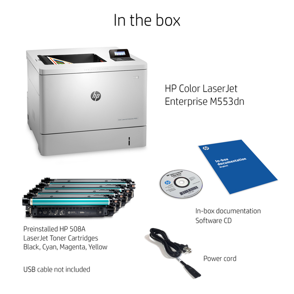 HP Color LaserJet Enterprise M553dn Duplex, LAN, A4 - colour laser printer