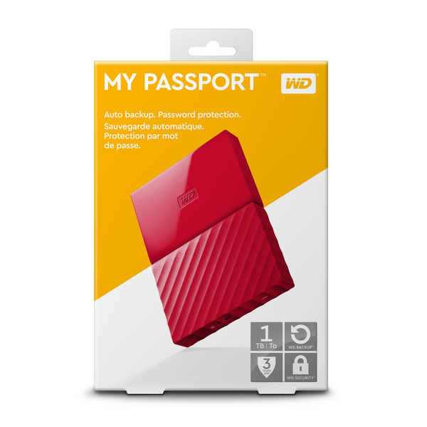 WD My Passport V2 1TB ‐Ulkoinen Kovalevy