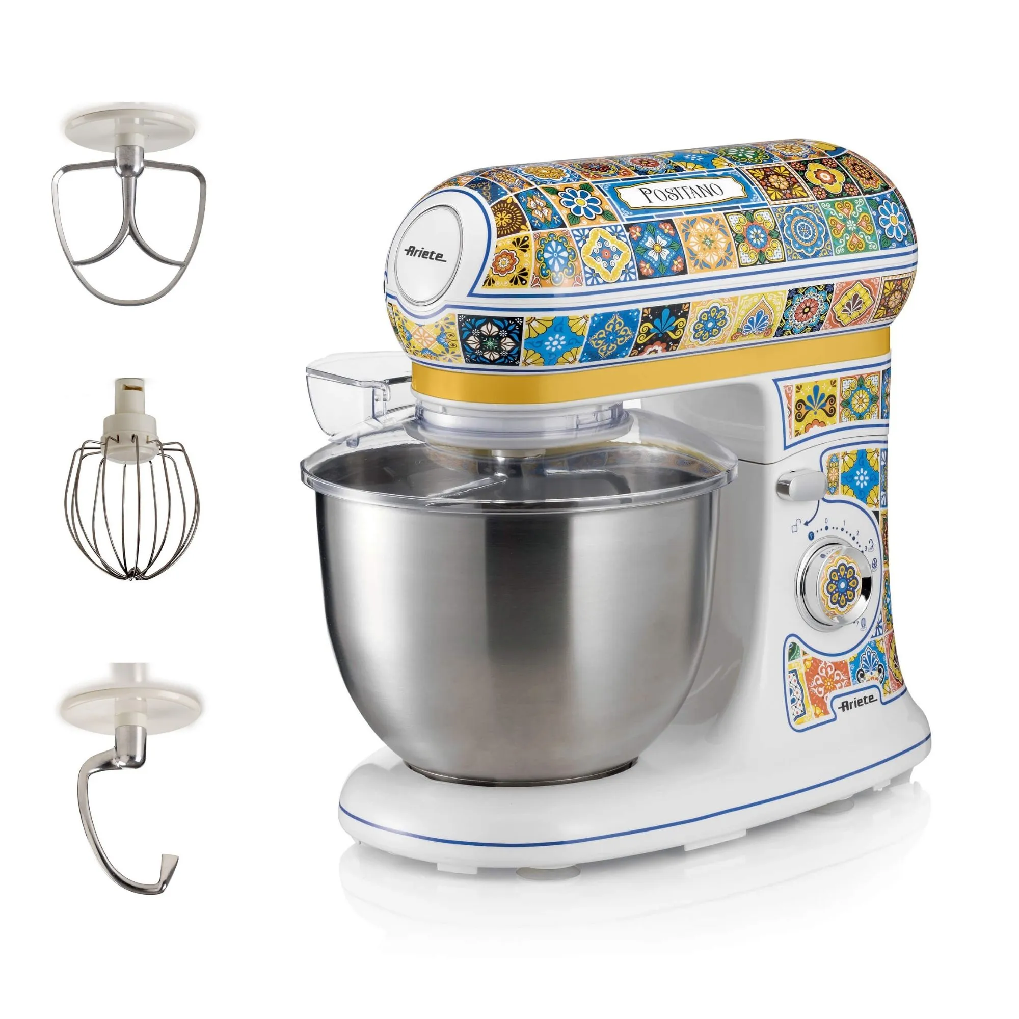 Ariete Positano 1588/0P K&ouml;ksmaskin, 2400 W, 5,5 L, Bl&aring;, Gul
