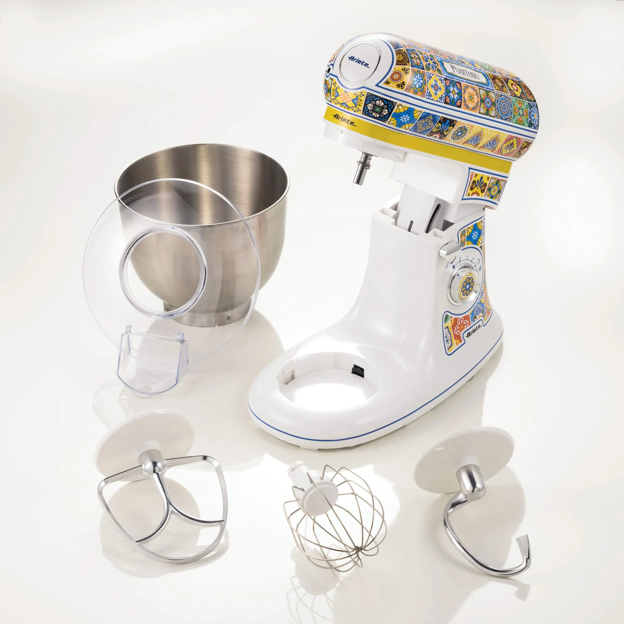 Ariete Positano 1588/0P K&ouml;ksmaskin, 2400 W, 5,5 L, Bl&aring;, Gul