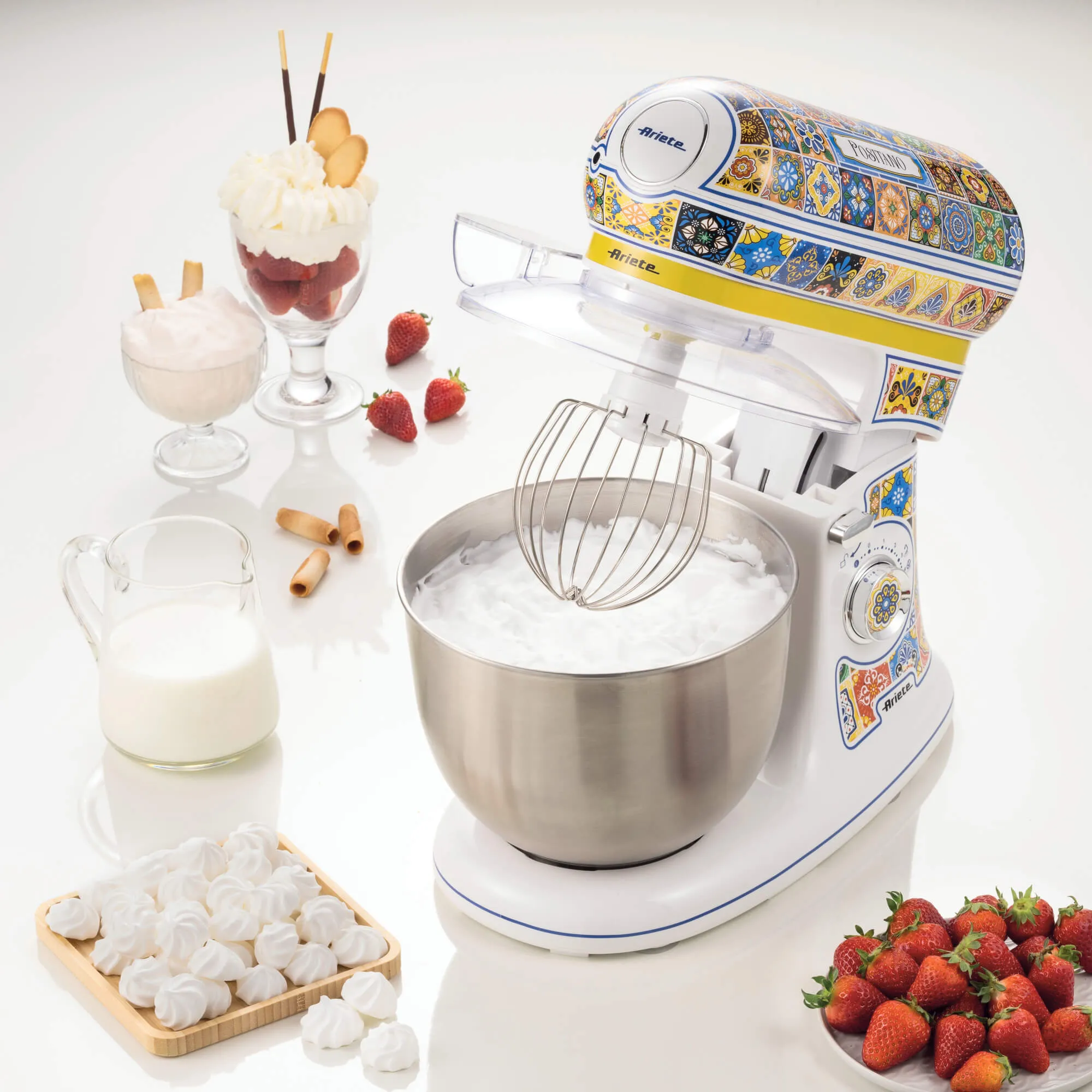 Ariete Positano 1588/0P K&ouml;ksmaskin, 2400 W, 5,5 L, Bl&aring;, Gul