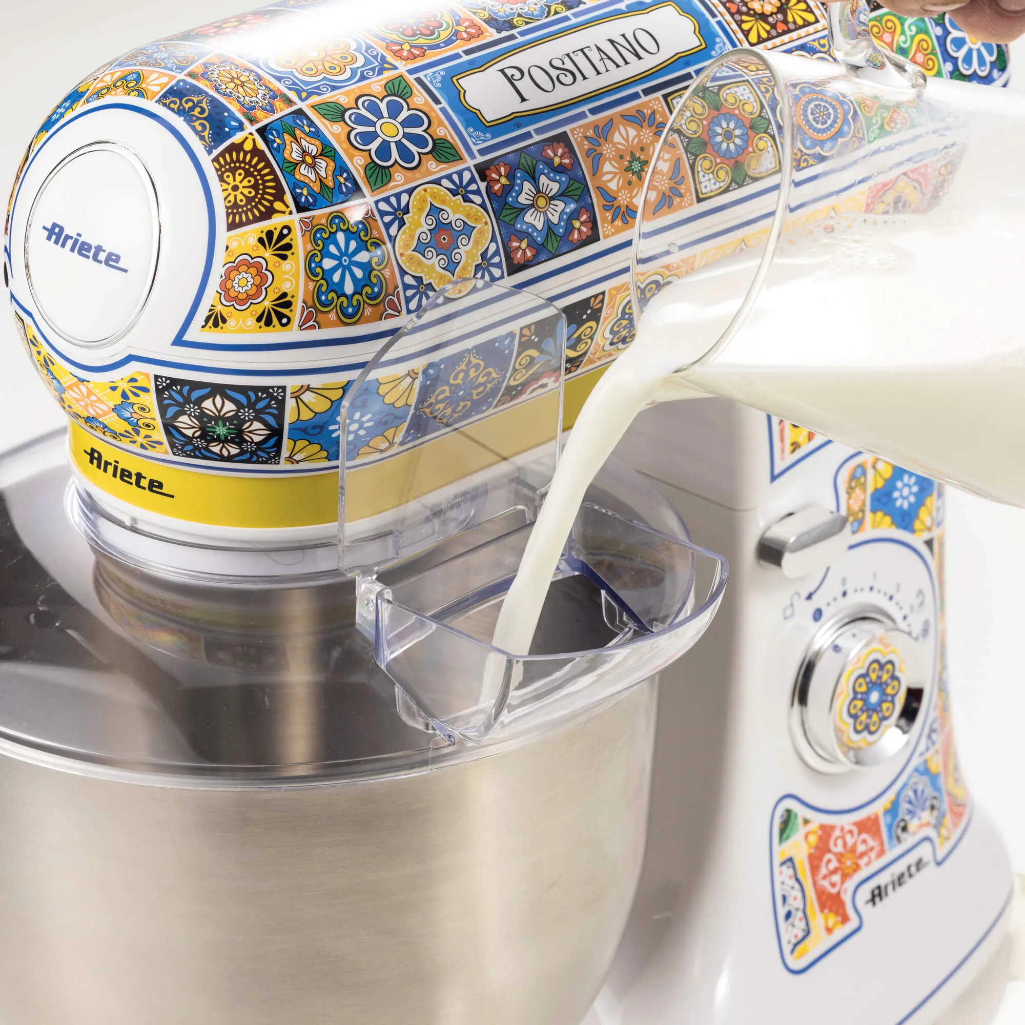 Ariete Positano 1588/0P K&ouml;ksmaskin, 2400 W, 5,5 L, Bl&aring;, Gul