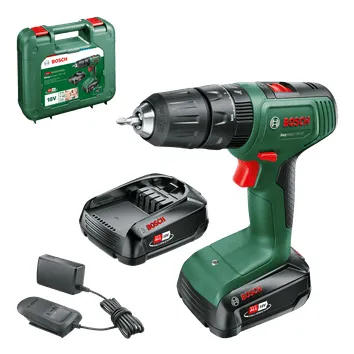 Bosch Cordless Impact Drill EasyImpact 18V-40 (green/black, 2x Li-Ion battery 2.0Ah, case)