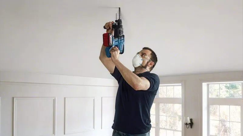 Bosch Cordless Hammer Drill GBH 18V-21 Professional solo, 18V (blue/black, without battery and charger, in L-BOXX)