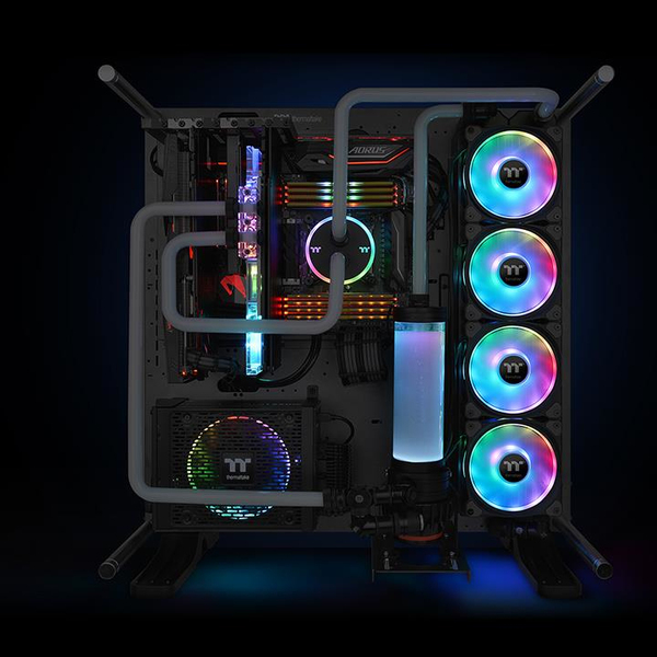 THERMALTAKE Riing Duo 14 RGB Fan Two individual addressable LED rings RGB spectrum