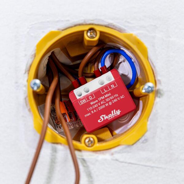 Shelly Qubino Wave 1PM Mini - smart relay switch, Z-Wave