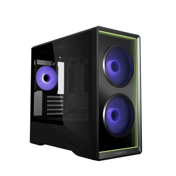 Lian Li Vector V150INFX Micro-ATX Case with window and RGB lighting, Black