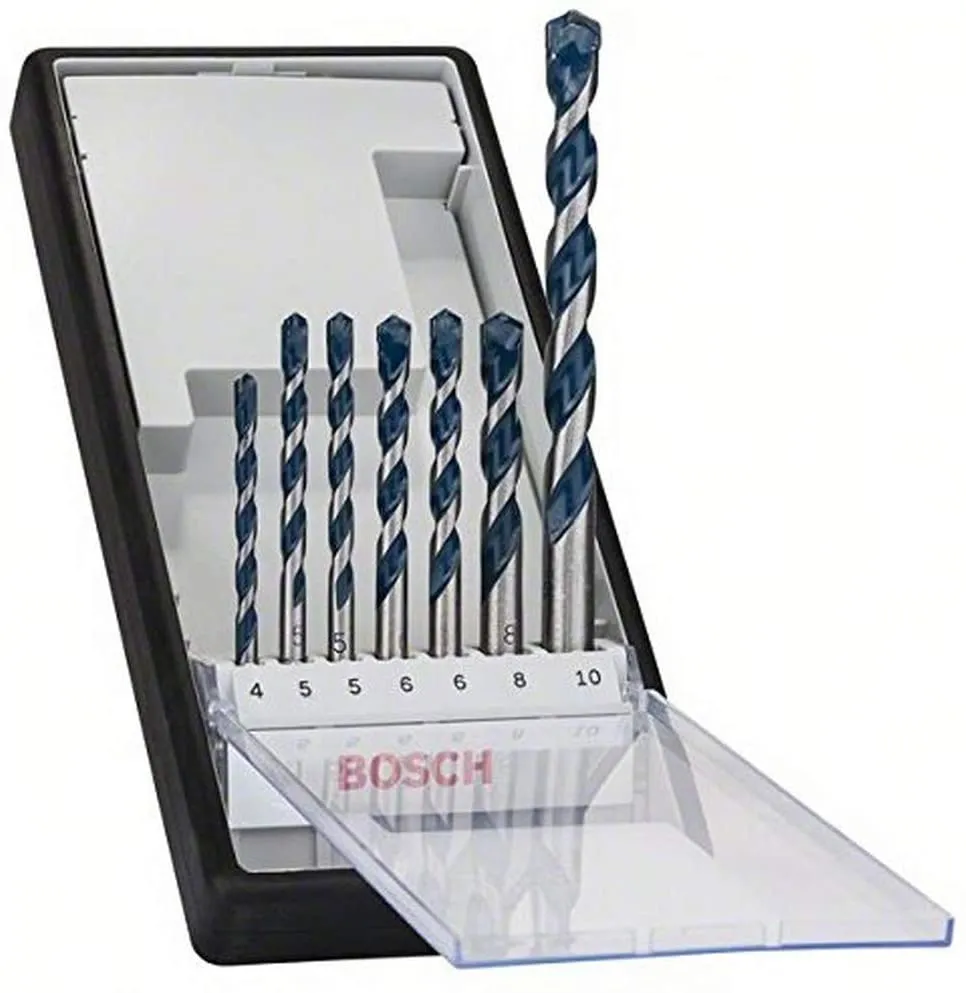 BOSCH Robust Line CYL-5 Concrete and Masonry Drill Bit Set, 7 Pieces, 4&ndash;10 mm