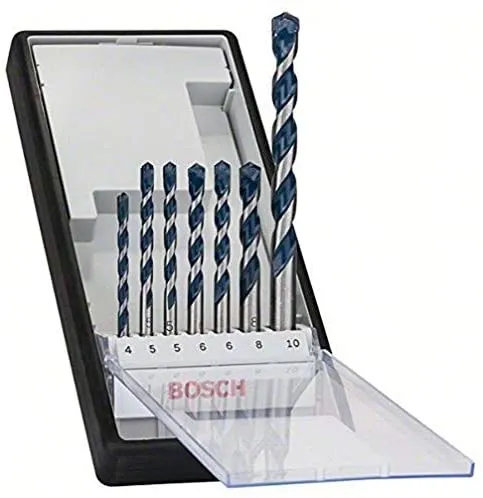 BOSCH Robust Line CYL-5 Concrete and Masonry Drill Bit Set, 7 Pieces, 4&ndash;10 mm