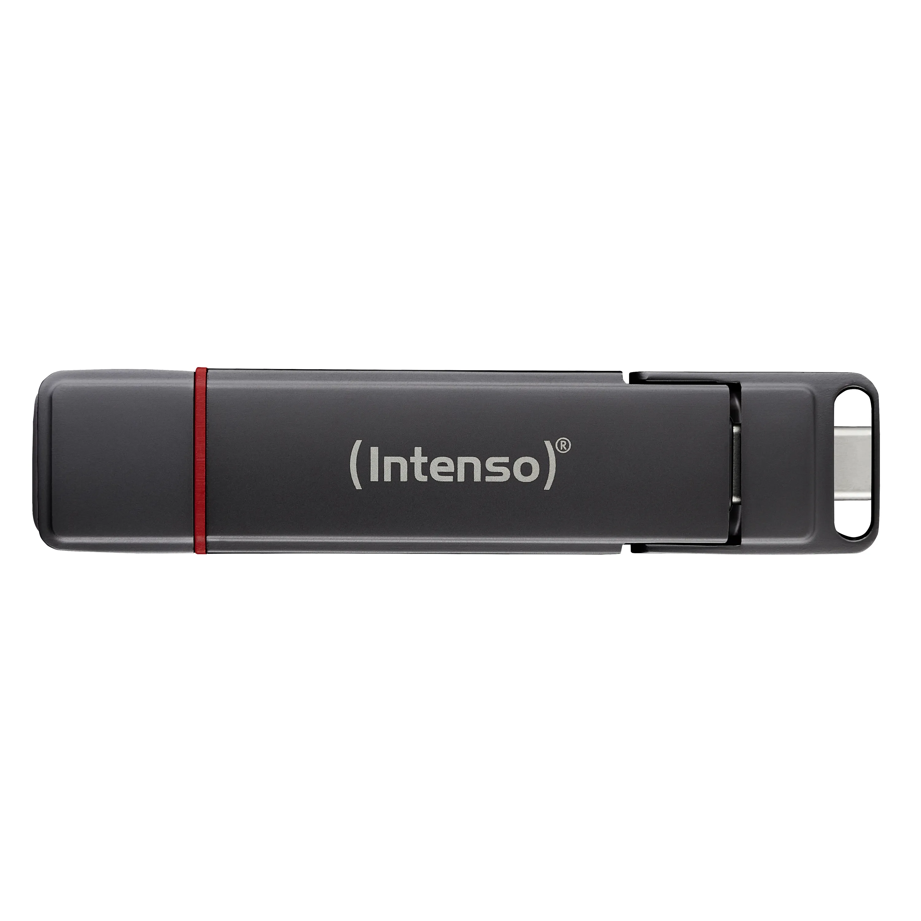 Intenso UX100 500GB External SSD with USB 3.2 Gen 1 (USB-C/USB-A), Shock Resistant, Anthracite