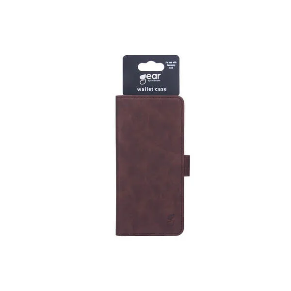 GEAR Wallet, Galaxy A03 -lompakkokotelo, Ruskea