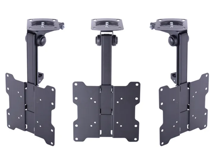 Multibrackets M VESA Flip Down - Asennuspakkaus (asennuslevy, kiinnitysvarsi) tuotteelle LCD-n&auml;ytt&ouml; - musta -n&auml;yt&ouml;n koko: 15&quot;-37&quot; - kattoasennettava, kaapin all