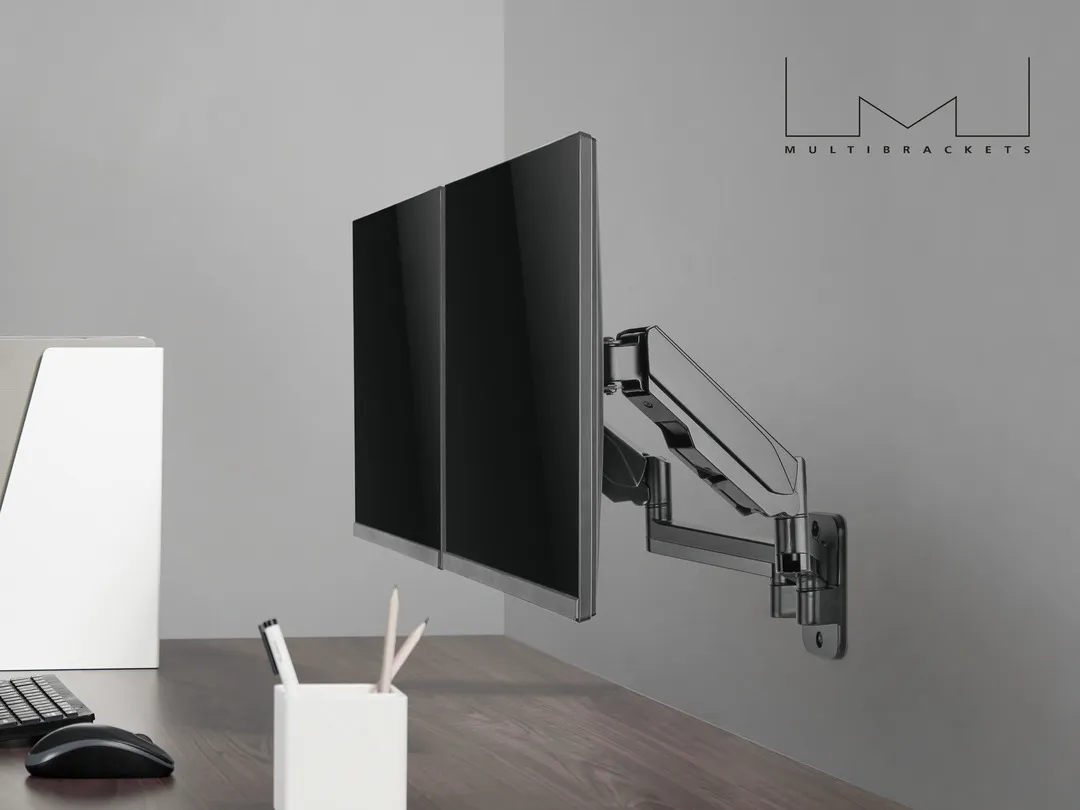Multibrackets M Monitormount Wall Basic Dual - monitor arm, black, 17&quot;-32&quot;, 16kg