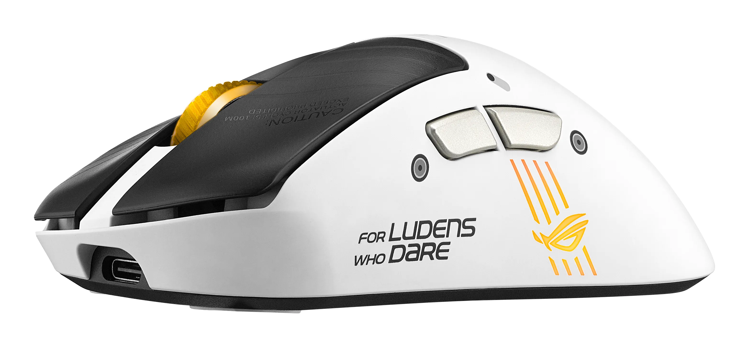 ASUS ROG Keris II Origin (KJP Edition) tr&aring;dl&ouml;s gamingmus, Moonlight White/Black