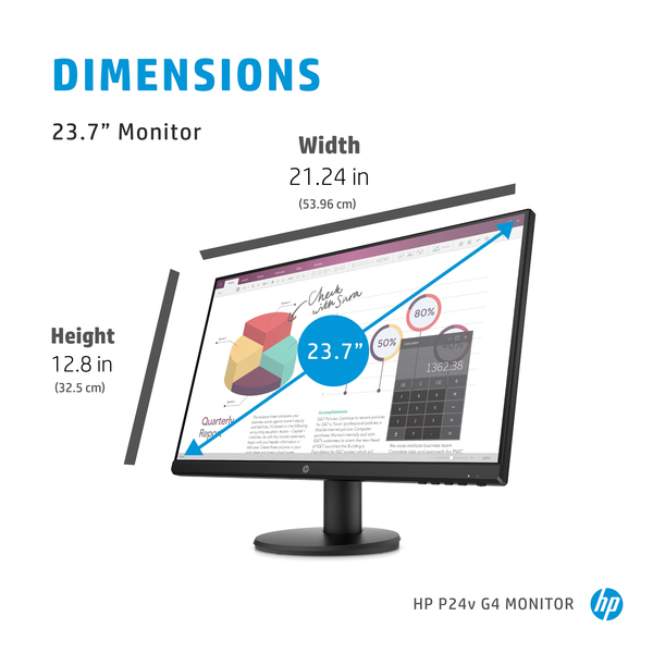 HP 24&quot; P24v G4, Full HD, IPS - monitor