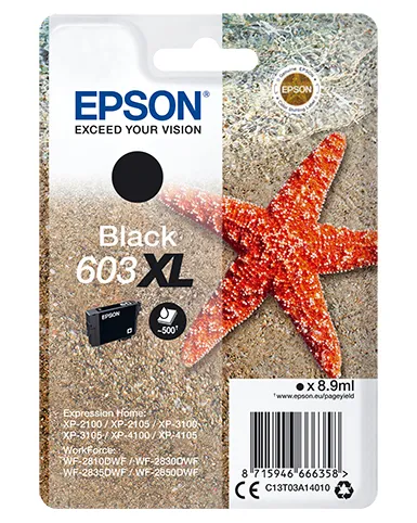 Epson 603XL ink cartridge, 8.9 ml, Black