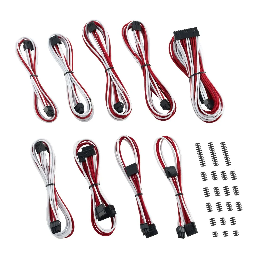 CableMod Classic ModMesh C-Series Cable Kit Corsair RMi &amp;amp; RMx - white/red