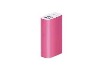 Belkin MIXIT Power Pack 4000 - Power bank 4000 mAh - 2.4 A - 2 l&auml;ht&ouml;liittimet (USB (vain virta)) - vaaleanpunainen