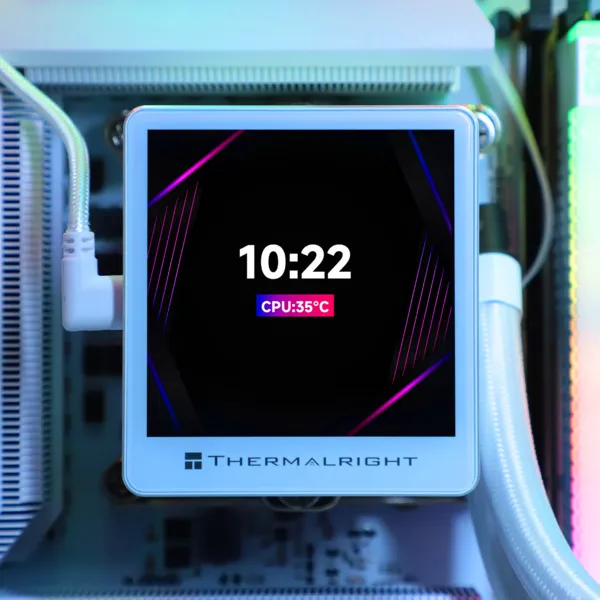 Thermalright Grand Vision 240 ARGB -nestej&auml;&auml;hdytysj&auml;rjestelm&auml;, Valkoinen