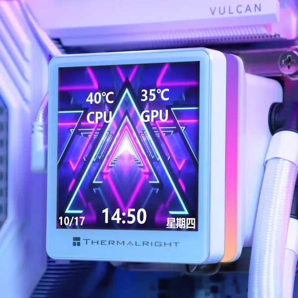Thermalright Grand Vision 240 ARGB -nestej&auml;&auml;hdytysj&auml;rjestelm&auml;, Valkoinen