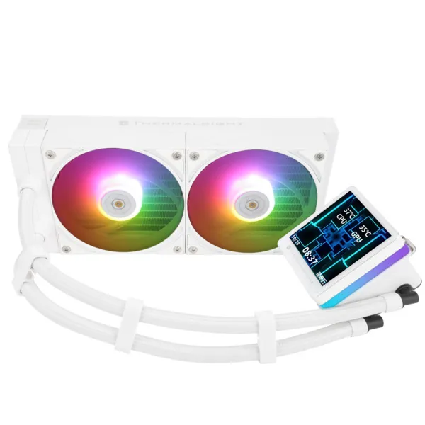 Thermalright Grand Vision 240 ARGB -nestej&auml;&auml;hdytysj&auml;rjestelm&auml;, Valkoinen